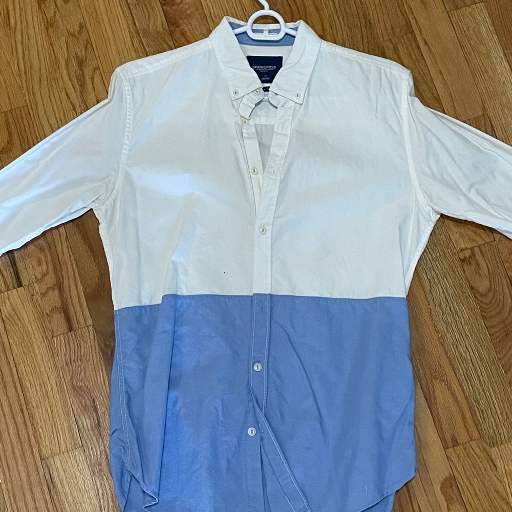 White and Blue Shirt
